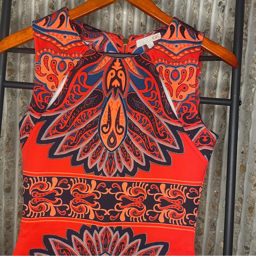 Gianni Bini Cut-Out Print Mini Dress - Size XS - Picture 5 of 9